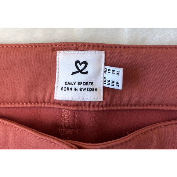 Daily Sports Born in Sweden Women’s Insulated Golf Pant Sz 10 Salmon Pockets - Picture 7 of 8